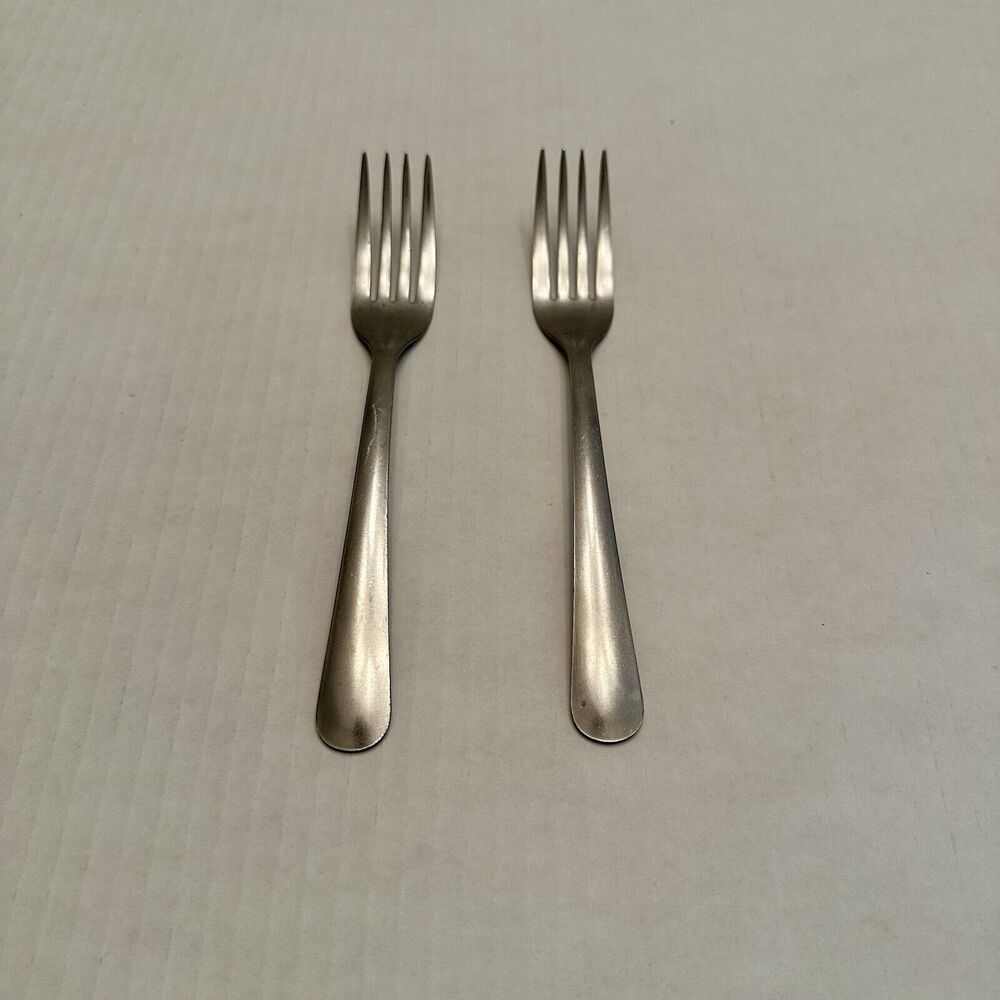 ABC 18CR Stainless Steel Dinner Forks Round Bottom Matte Taiwan 7" Flatware 2-pc
